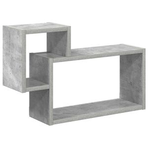 vidaXL Polica na zidu Zidna montaža Siva 55 x 15 x 35 cm