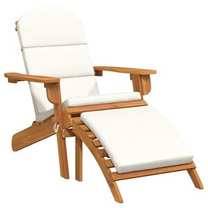 vidaXL Vrtna stolica Adirondack s osloncem za noge od drva bagrema