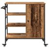 vidaXL Kuhinjski kolica Staro drvo 87.5 x 39 x 84.5 cm