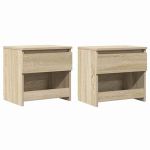 vidaXL Noćni ormarići 2 kom boja hrasta 40x30x39 cm konstruirano drvo