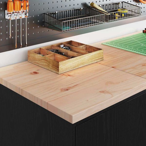 vidaXL Garažni ormar za odlaganje crni 40x51x85 cm masivne borovine