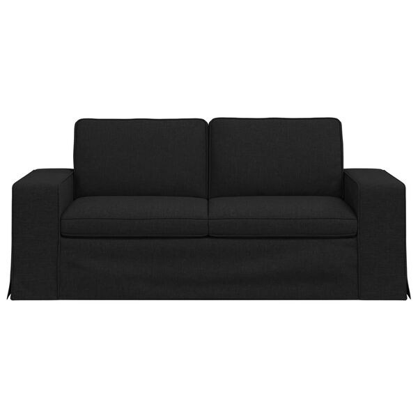 vidaXL Sofa 140cm Crna Metal