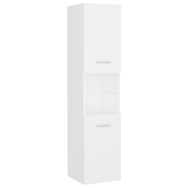 vidaXL Set kupaonskog namje&scaron;taja od konstruiranog drva bijeli