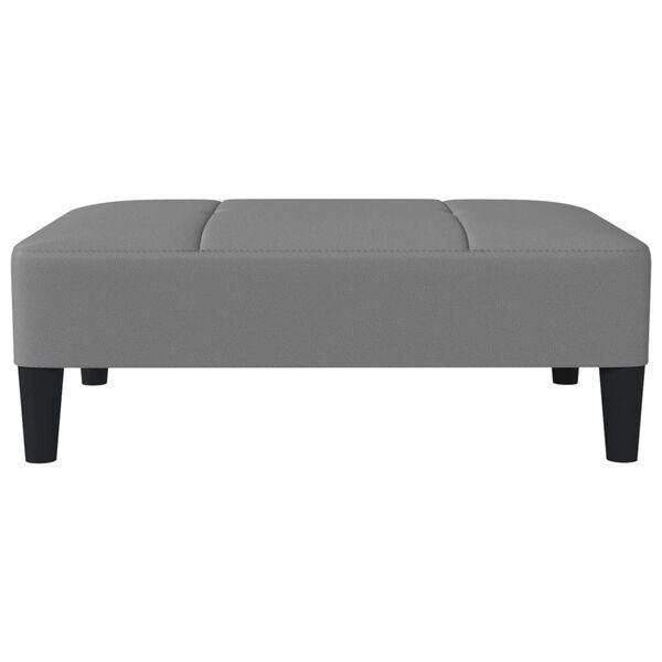 vidaXL Tabure sivi 78 x 56 x 32 cm od umjetne kože