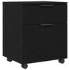 vidaXL Kabinet za datoteke s ladicama Crni hrast 45 x 38 x 54 cm
