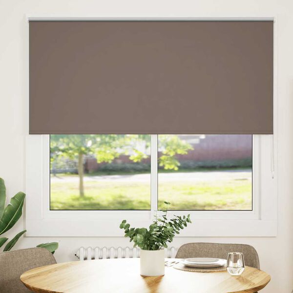 vidaXL Rolo zavjesa Blackout Coffee 150x130 cm &Scaron;irina tkanine 146,6 cm
