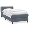 vidaXL Box spring krevet s madracem tamnosivi 100x210 cm bar&scaron;unasti