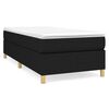vidaXL Box spring krevet s madracem crni 90x190 cm od tkanine