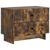 vidaXL Noćni ormar Dimljeni hrast 62 x 34,5 x 47,5 cm