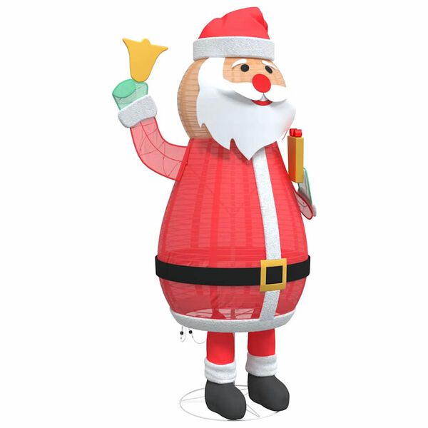 vidaXL Božićni Djed Mraz Topla bijela 100 x 180 cm tkanina