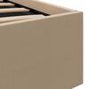 vidaXL Hidraulični okvir za krevet LED boja cappuccina 120 x 200 cm