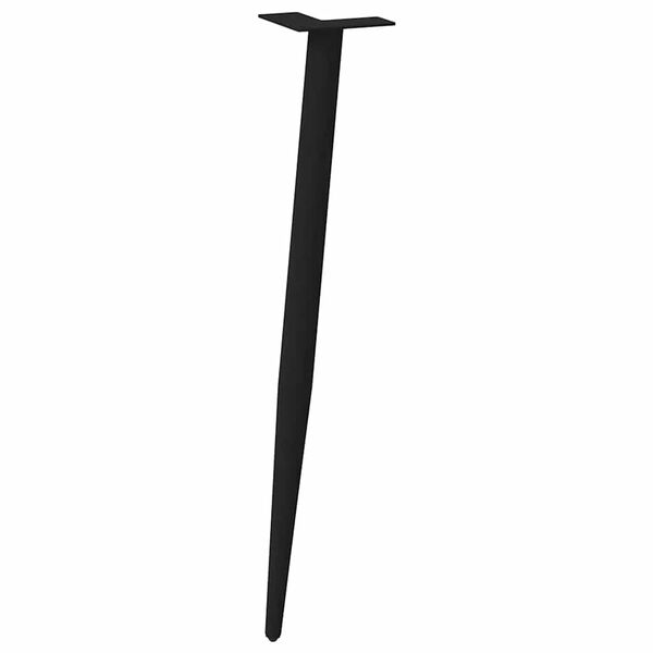 vidaXL Noge za konzolni stol konusnog oblika 4 kom crne 72-73 cm čelik