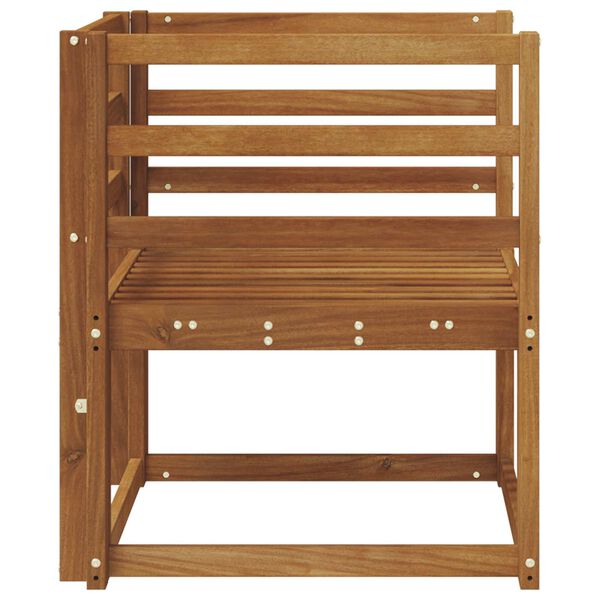 vidaXL Vanjski kauč Čvrsto drvo akacije Prirodna