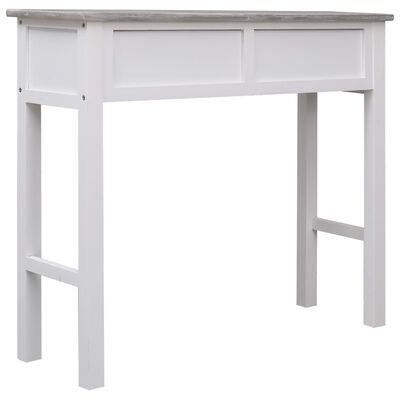 vidaXL Konzolni stol sivi 90 x 30 x 77 cm drveni