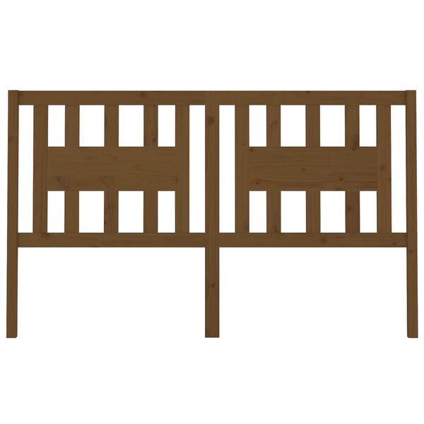 vidaXL Uzglavlje smeđa boja meda 166 x 4 x 100 cm masivna borovina