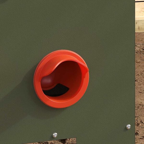 vidaXL Hranilica za piliće Maslinasto zelena 40,5 x 25 x 38 cm