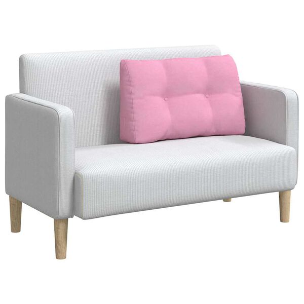 vidaXL Jastuk za leđa Ružičasta 80 x 24 x 50 cm tkanina