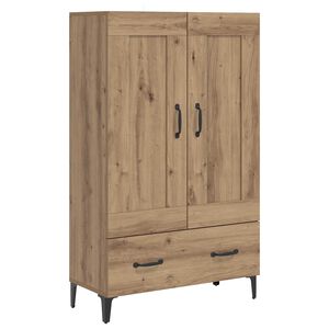 vidaXL Highboard Hrast artisan 70 x 31 x 115 cm Konstruirano drvo