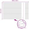 vidaXL Stup za ogradu Srebrno 100 x 1,6 m (mreža 36 mm) Čelik