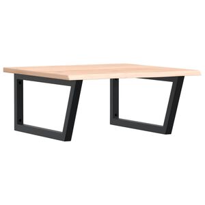 vidaXL Zidna polica za umivaonik od čelika i masivne hrastovine