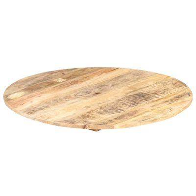 vidaXL Stolna ploča od masivnog drva manga okrugla 15 - 16 mm 80 cm