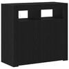 vidaXL Kreveta Crni hrast 80 x 35 x 75 cm Konstruirano drvo