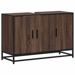 vidaXL Kupaonski ormarić za umivaonik boja hrasta 90x33x60 cm drveni