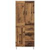 vidaXL Highboard Staro drvo 69,5 x 34 x 180 cm Konstruirano drvo