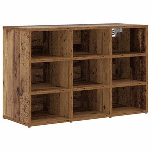 vidaXL Ormar za cipele 77,5 x 30 x 51 cm Konstruirano drvo Staro drvo