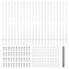 vidaXL Ograda s postovima Srebrno 1,5 x 50 m Čelik