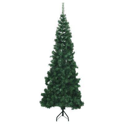 vidaXL Kutno umjetno božićno drvce zeleno 180 cm PVC
