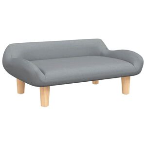 vidaXL Krevet za pse svjetlosivi 70x40x24 cm od tkanine