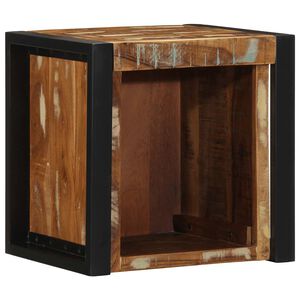 vidaXL Noćni ormarić Vi&scaron;ebojni 40x35x40 cm Obrađeno puno drvo