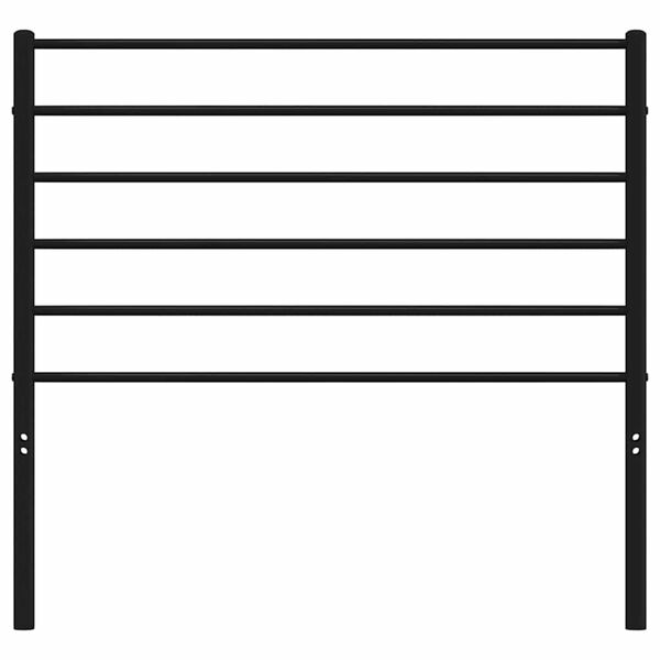 vidaXL Metalno uzglavlje crno 90 cm