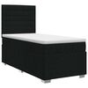 vidaXL Boxspring krevet s madracem Crna 90 x 190 cm Tkanina
