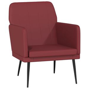 vidaXL Fotelja crvena boja vina 61 x 78 x 80 cm od umjetne kože