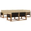 vidaXL Set vanjskih sofa 7 kom. Prirodna i bež