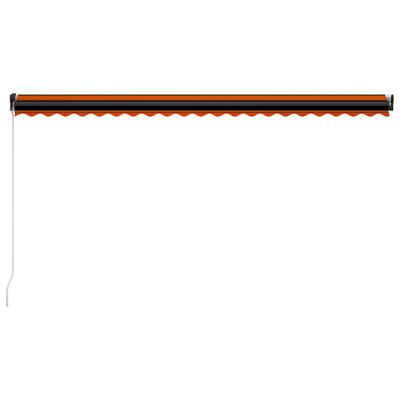 vidaXL Tenda na ručno uvlačenje 500 x 300 cm narančasto-smeđa