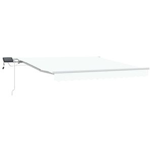 vidaXL Povlačivi tende Bijela 350 x 250 cm Tkanina i Aluminij