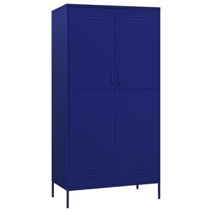 vidaXL Ormar modri 90 x 50 x 180 cm čelični