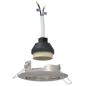 vidaXL Reflektor 6 pcs Srebrno 9 x 9 x 2.5 cm Metal