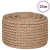 vidaXL Uže od jute dužina 25 m debljina 16 mm