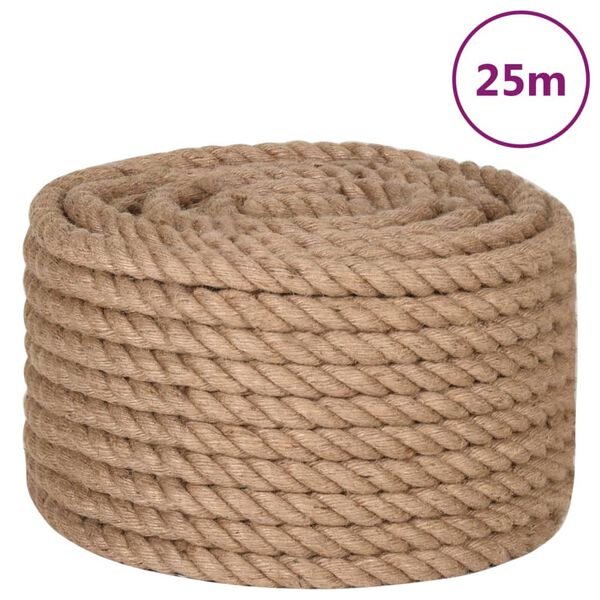 vidaXL Uže od jute dužina 25 m debljina 16 mm