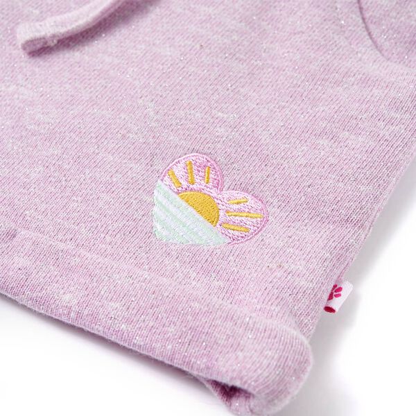 Dječje kratke hlače s vezicom šarene ljubičaste 104