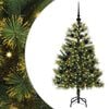 vidaXL Umjetno Drvo za Božić s &Scaron;i&scaron;arkama Zelena 120 cm