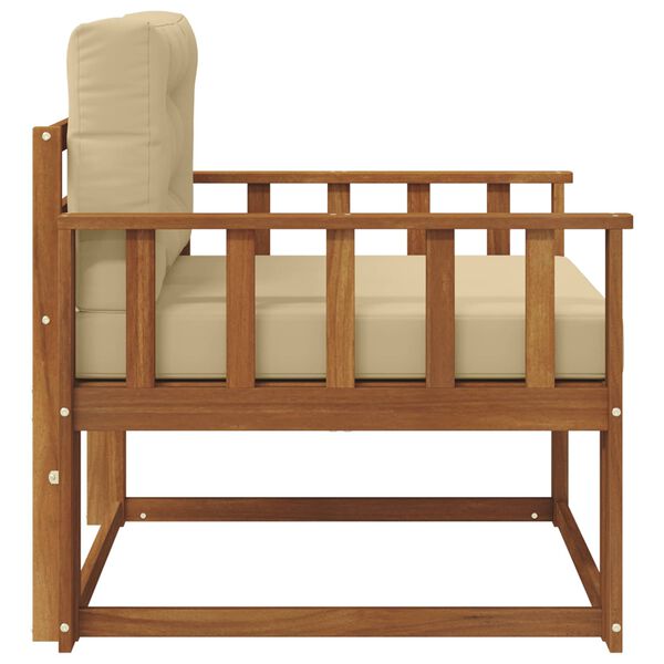 vidaXL Srednja sofa za van Čvrsto drvo akacije Prirodna