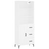 vidaXL Visoka komoda bijela 69,5x34x180 cm konstruirano drvo