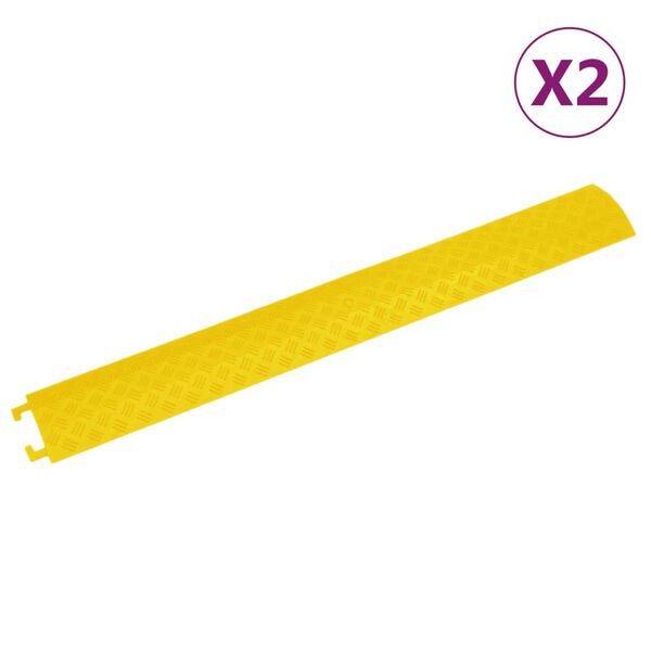 vidaXL Rampe za za&scaron;titu kabela 2 kom 98,5 cm žute