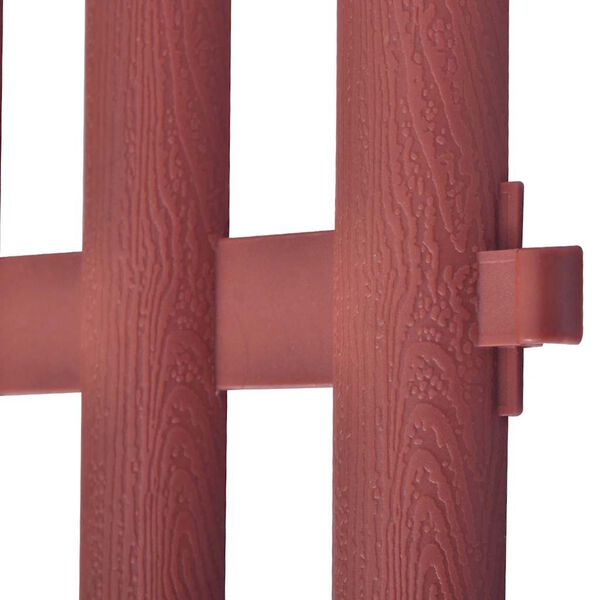 vidaXL Pregrade za travnjak 17 kom 10 m smeđe