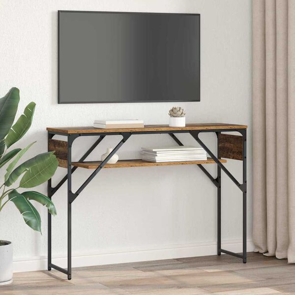 vidaXL Konzolnistol Staro drvo 105x30x75cm Konstruirano drvo